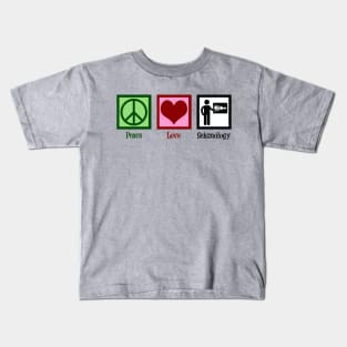 Peace Love Seismology Kids T-Shirt